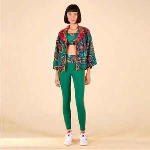 Farm Rio Adidas Tights/Leggings Bold Green NWT